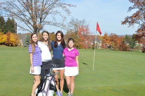 Bentley Women college golf team