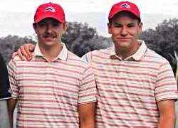 Two young golfers
