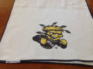 Wichita state playkleen golf towel
